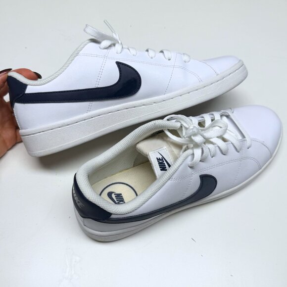 Nike Court Royale 2 Low – White w/ Navy Swoosh – Men’s 10 – Like New - Picture 5 of 12